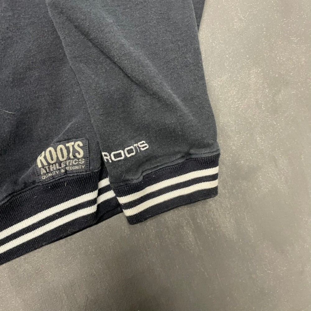 Vintage‎ Roots Columbus Blue Jackets Quarter Zip Sweatshirt Large Navy Blue NHL - Picture 4 of 11